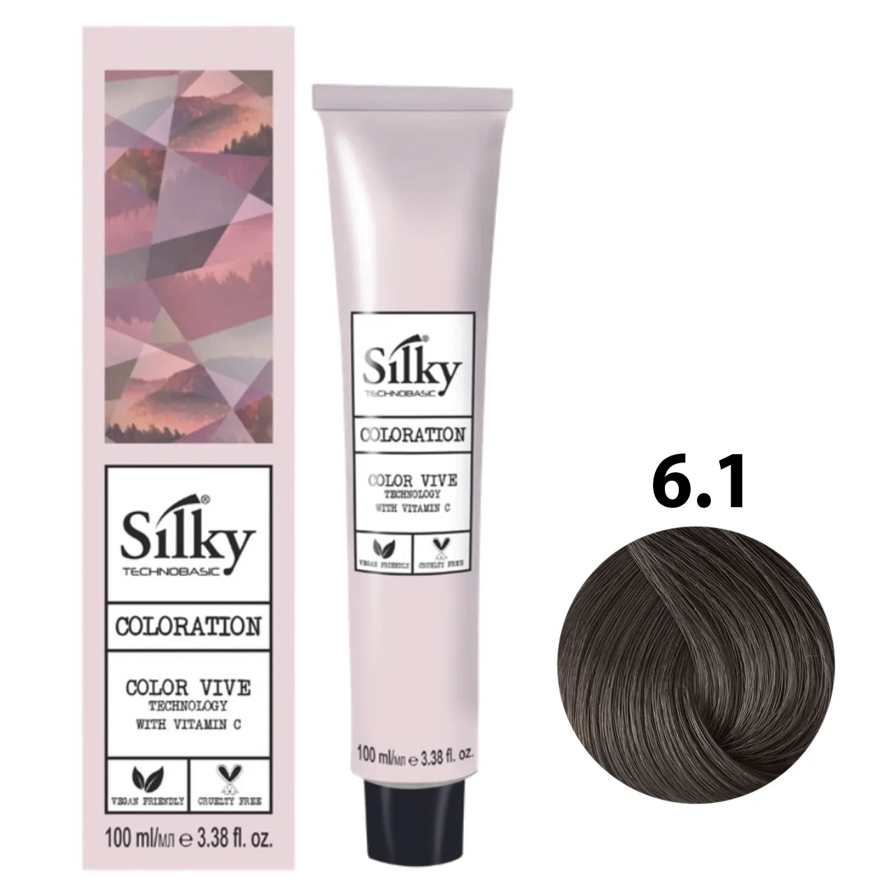6.1 Color Silky Rubio Oscuro Ceniza