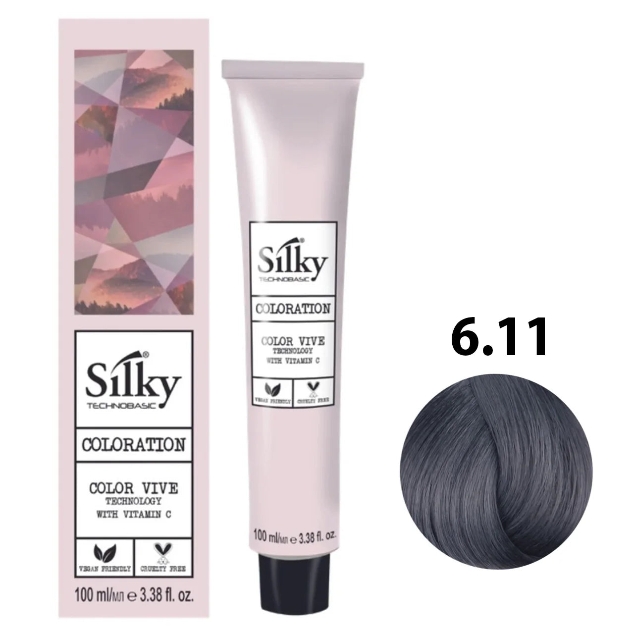 6.11 Color Silky Rubio oscuro ceniza intenso
