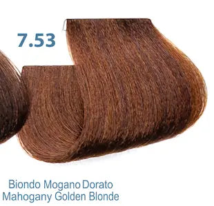 7.53 Dressing sin amonia color Silky Rubio Caoba Dorado