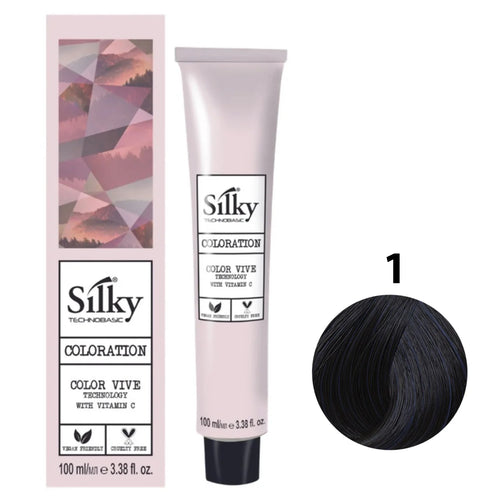 1 Color Silky Negro