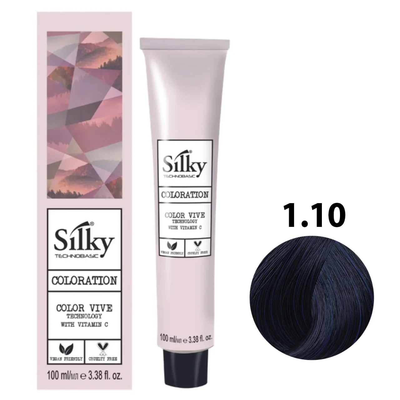 1.10 Color Silky Negro Azulado