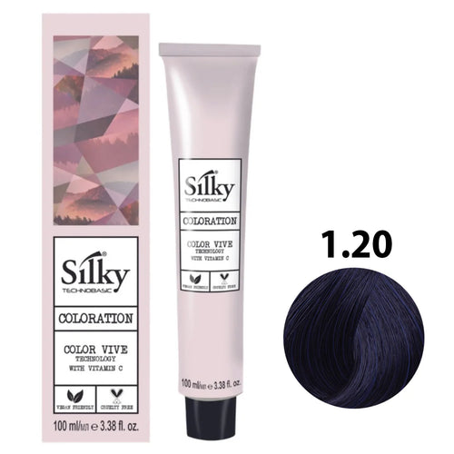 1.20 Color Silky Negro irisado natural