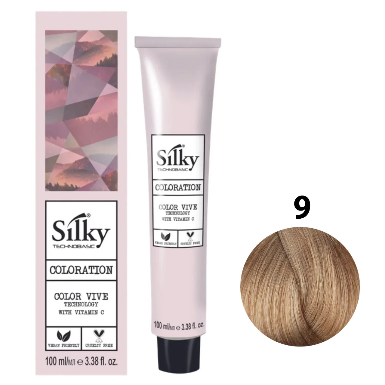 9 Color Silky Rubio clarisimo