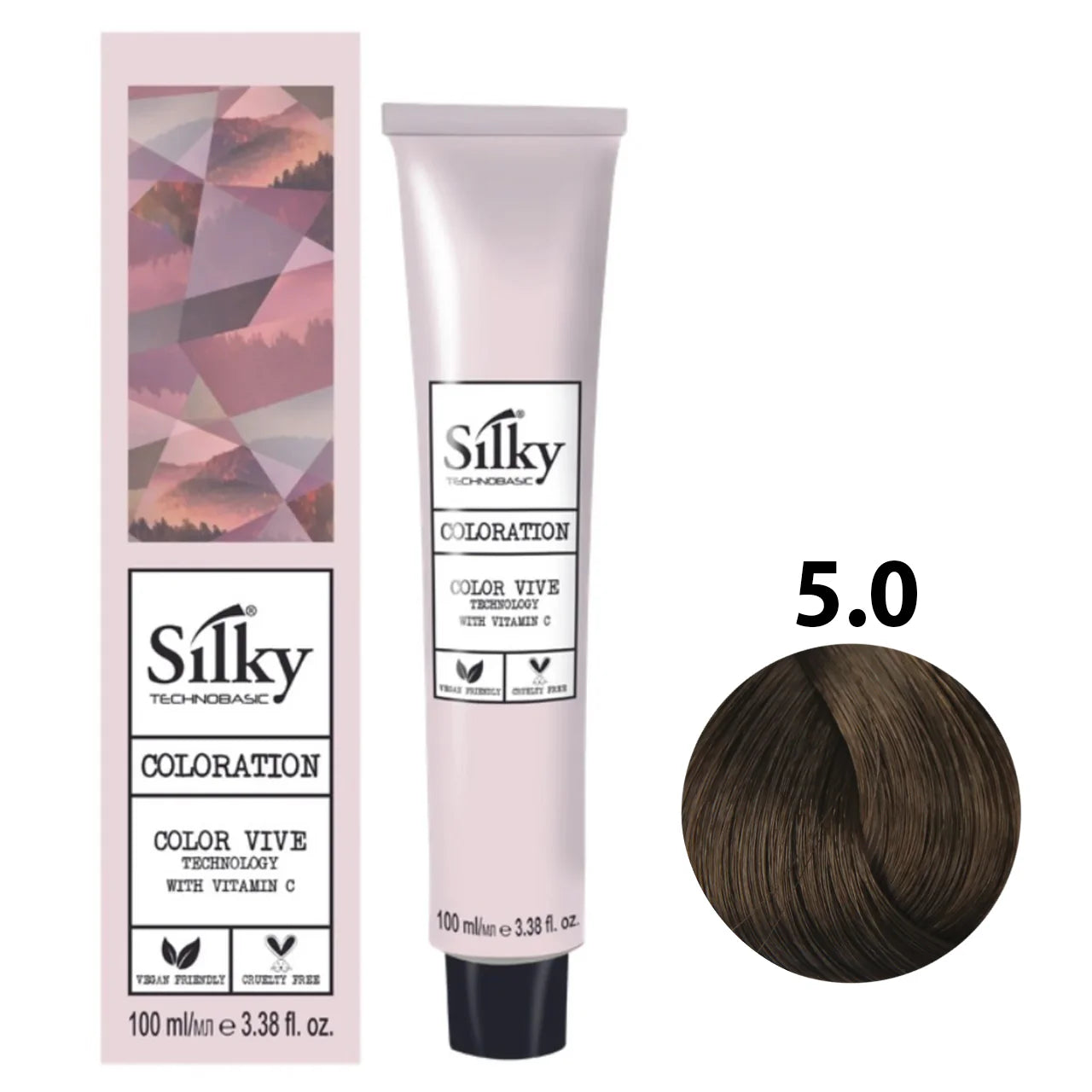 5.0 Color Silky Castaño Claro Intenso