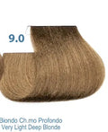 9.0 Dressing sin amonia color Silky Rubio Clarisimo intenso
