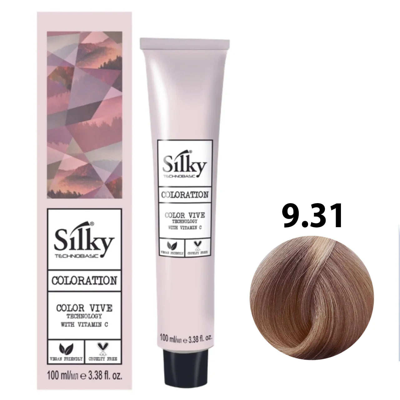 9.31 Color Silky rubio clarisimo dorado ceniza