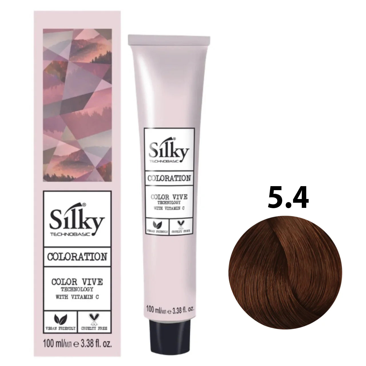 5.4 Color Silky Castaño claro cobre