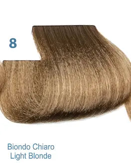 8 Dressing sin amonia color Silky Rubio Claro