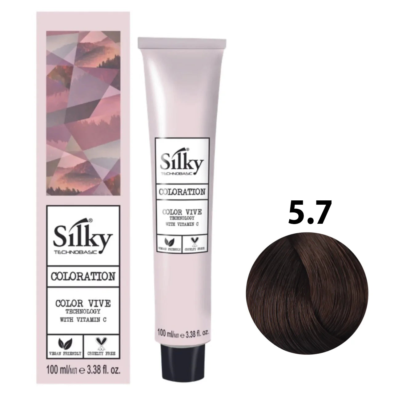 5.7 Color Silky Castaño claro marron