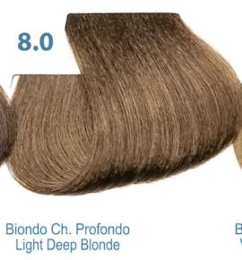 8.0 Dressing sin amonia color Silky Rubio Claro intenso
