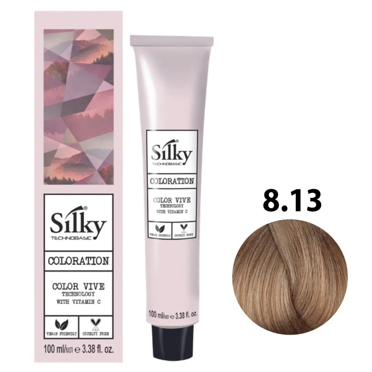 8.13 Color Silky Rubio claro irisé