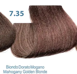 7.35 Dressing sin amonia color Silky Rubio Dorado Caoba