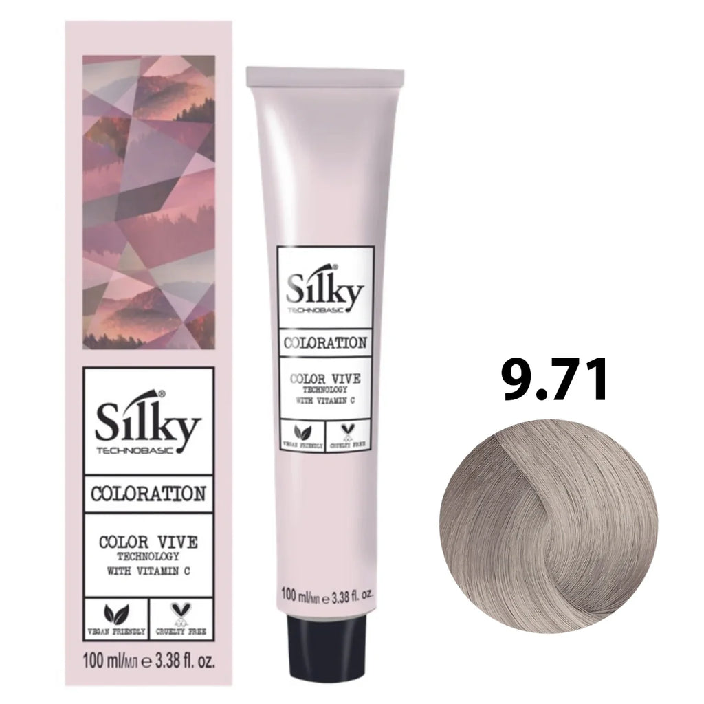 9.71 Color Silky rubio clarisimo marron ceniza
