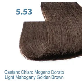 5.53 Dressing sin amonia color Silky Castaño Claro Caoba dorado