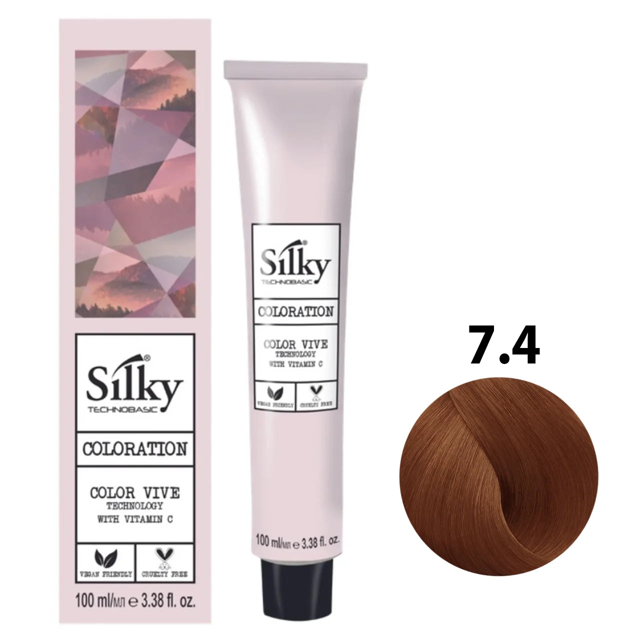 7.4 Color Silky Rubio cobre